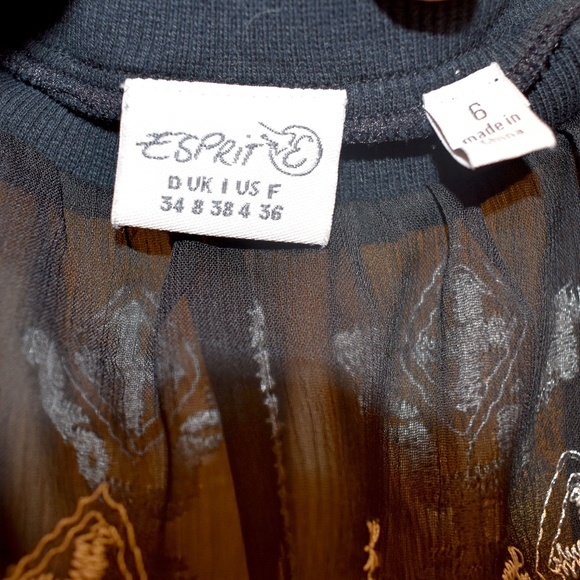 Esprit Black Sheer Top - Picture 2 of 2